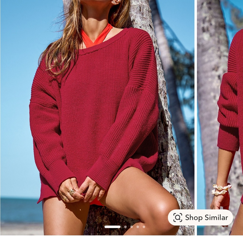 CUPSHE Red Sweater